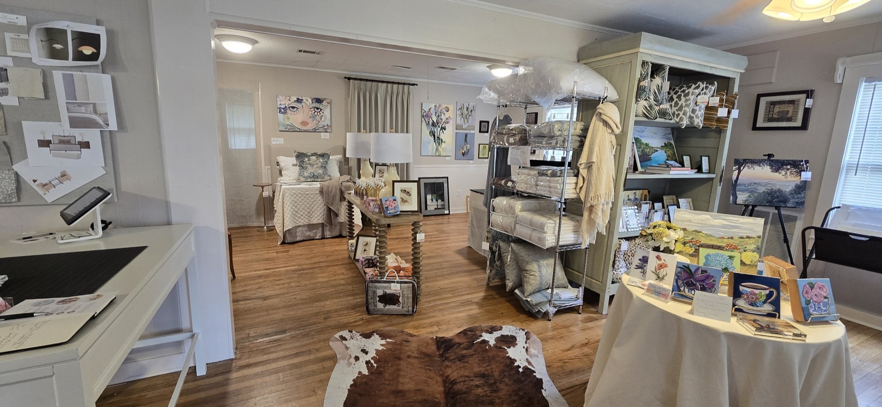 A warm, cohesive interior designed by Langley Art & Home