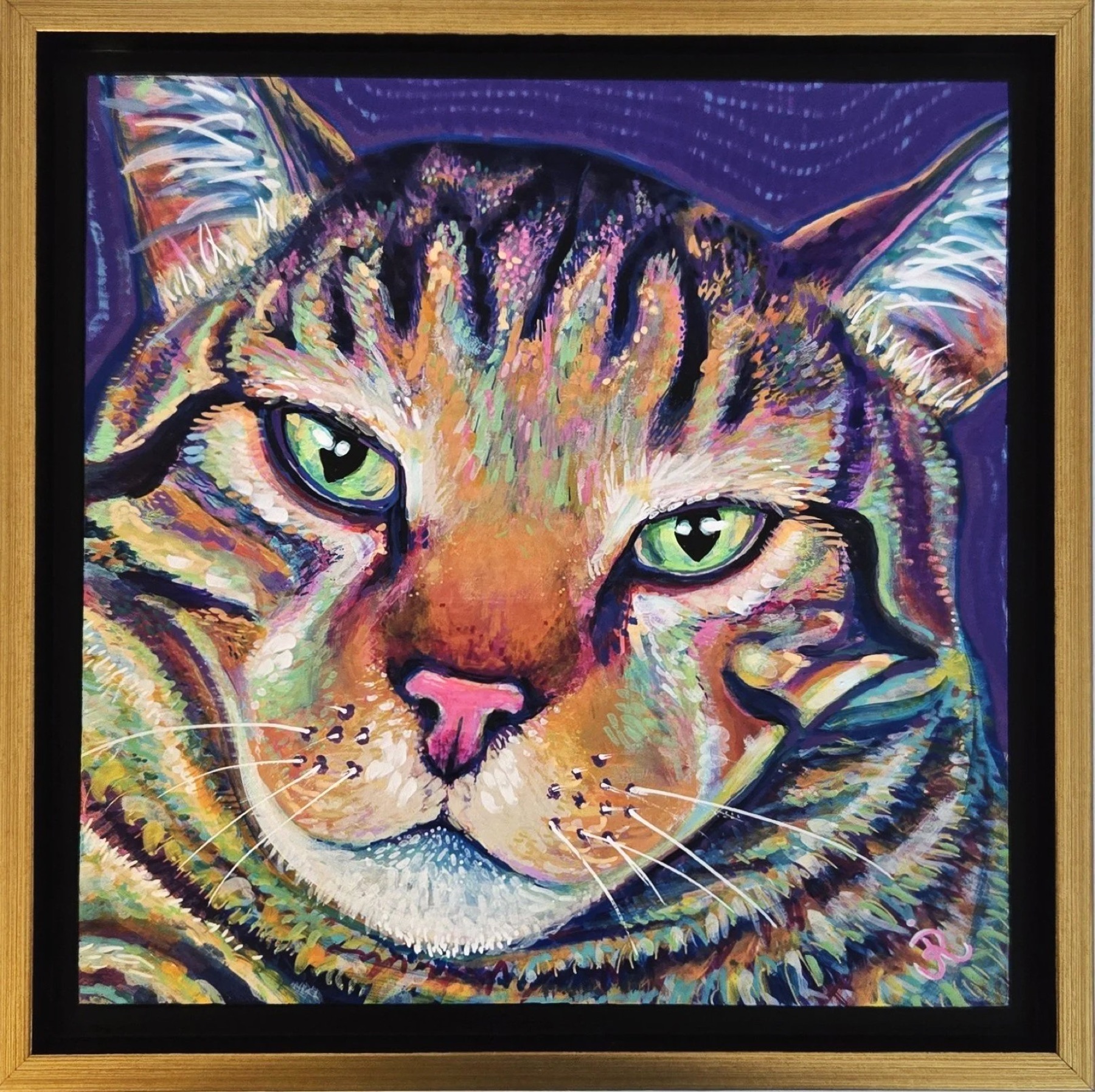 Dashing, Acrylic, Wood 8×8 at Langley Art & Home