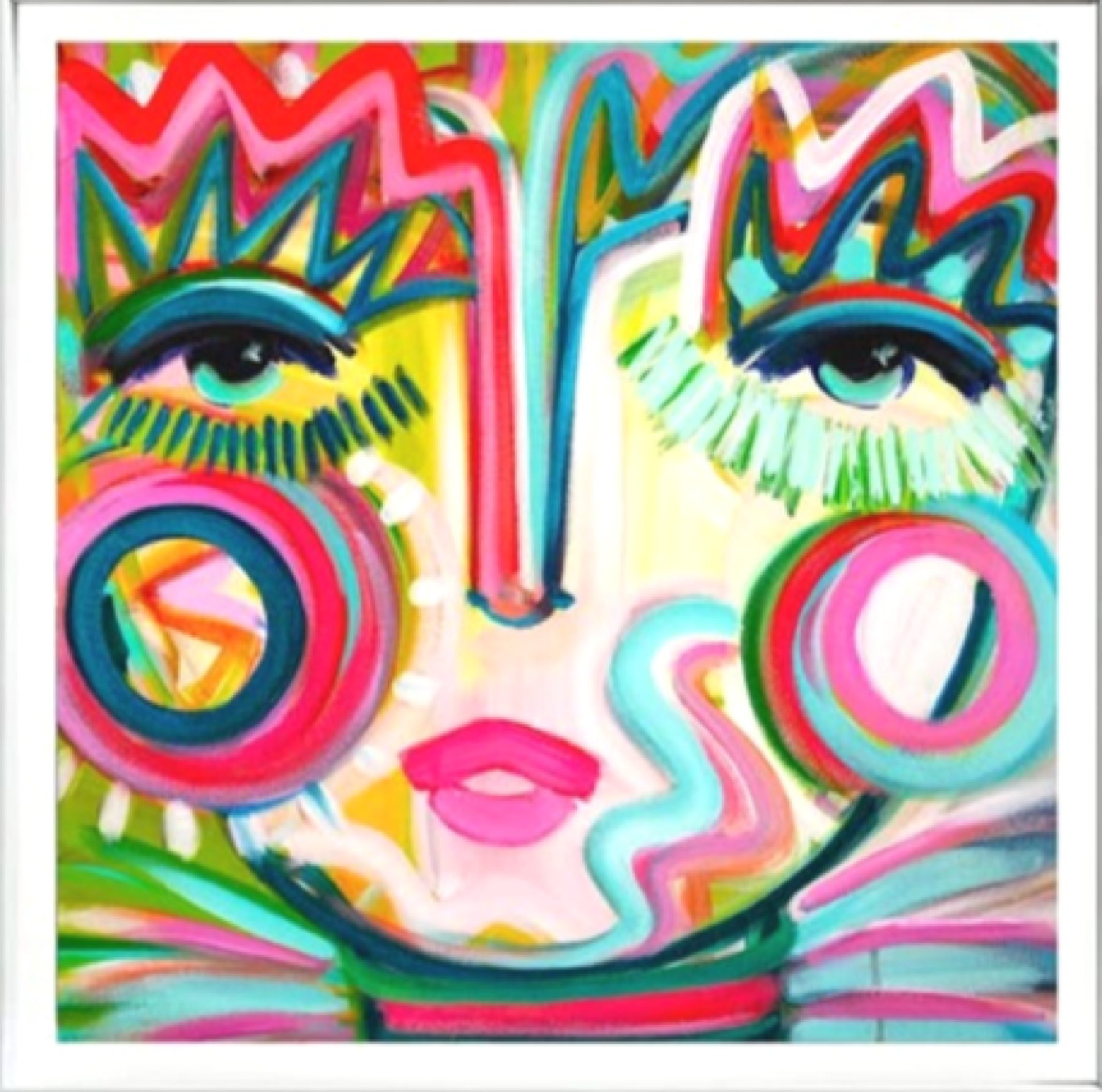 Fire & Flaire, Framed Print 8″×8″ at Langley Art & Home