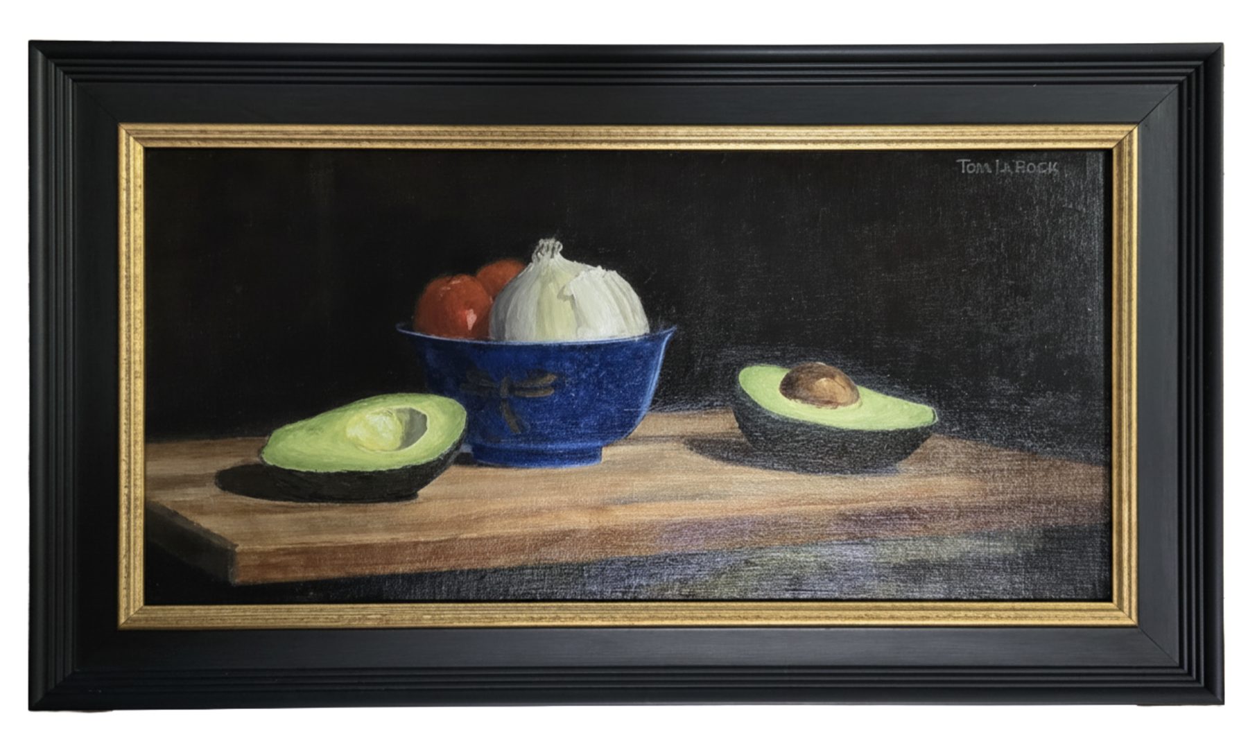 Guacamole, Oil, Panel 10″×20″ at Langley Art & Home